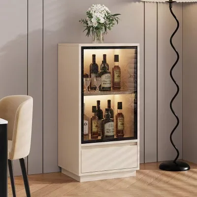 Light Luxury Large Capacity Home Wine Cabinet Dining Side & Floor Display Cabinet Blind Box Wall Living Room Office Furniture