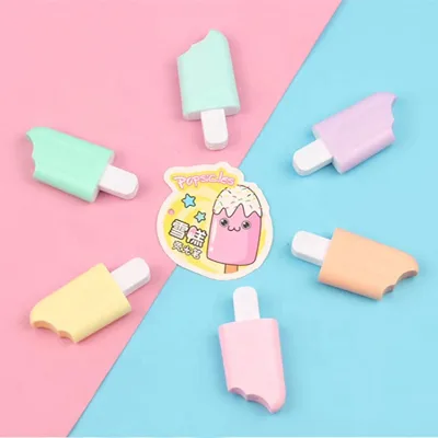 Novelty Cute Cartoon for School Ice Cream Shape Highlighter Marker Pen