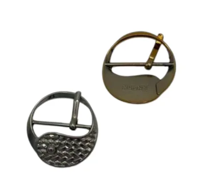 JQR Zinc Alloy Eco-Friendly Oval Pin Buckle Shoe Accessory Gold Silver Decorative Hardware Women Spring Autumn Footwear DIY