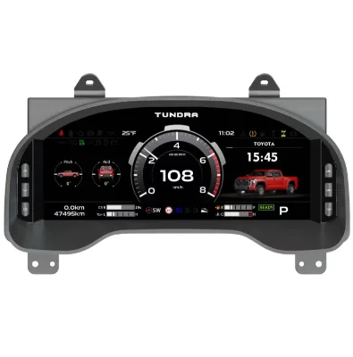 High Quality 12.3 Inch Automotive LCD Instrument Panel Digital Speedometer Cluster for Toyota Tundra 2014-2020