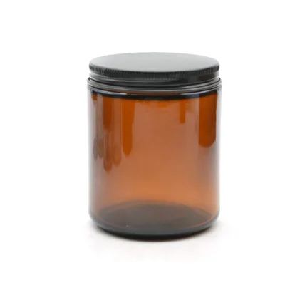 Wholesale Luxury Custom Amber 100ml 250ml Face Cream Cosmetic Glass Jars With Lids