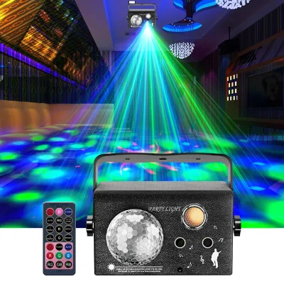 Source Factory Portable Stage Lights 3-in-1 Bar Lights 72 Patterns Laser Dj Disco Lights Party LED