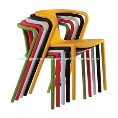 Stackable plastic chair with arm, portable stackable ergonomic