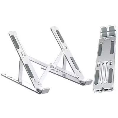 Factory Original Factory Ergonomic Adjustable Portable Foldable Invisible Metal Laptop Stand for Macbook Tablet