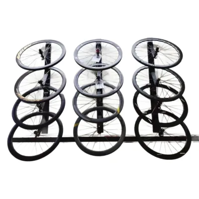 Bicycle Wheel Hub and Rim Wall Display Rack, Mountain Bike Road Wheel Group Display Rack, Wall Mounted Wheel Rack