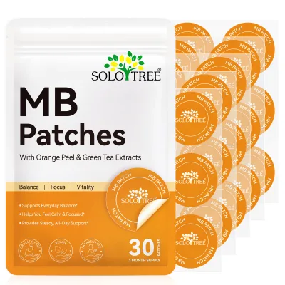 SOLOTREE Private Label 30 Count Vitamins & Botanical Extract Transdermal Wellness Metabolic Balance Focus Support MB Patches
