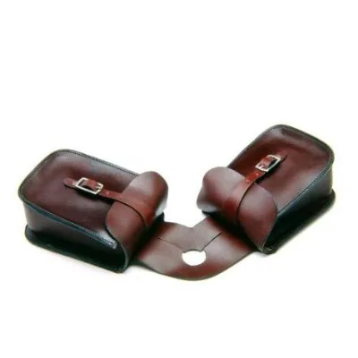 Good Quality Tough Leather Basket Tool Saddlebags Horse Saddle Bags