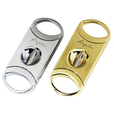 Customizable Stainless Steel Metal V-Edge Gold Silver Cigar with V-Cutter Pliers Eco-Friendly Waxed Stick Weddings Parties Scent