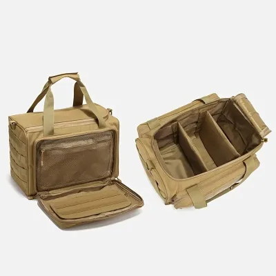 Large Capacity Waterproof Outdoor Tactical Multi-Functional Sports Shoulder Bag with Zipper Portable Camping Handbag