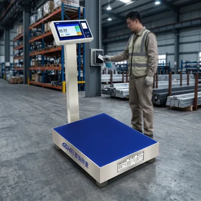 SOHE 800kg Smart Scale Capacitive Touchscreen Android-Based Metal Construction Piecework OEM/ODM ERP & POS Integration
