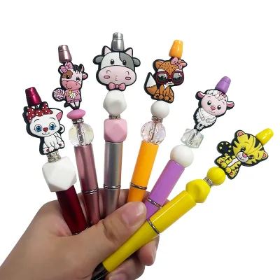 Hot Sale 2024 Chewing Bead DIY Baby Oral Care Pacifier Chain Toy Mix Cartoon Silicon Focal Beads
