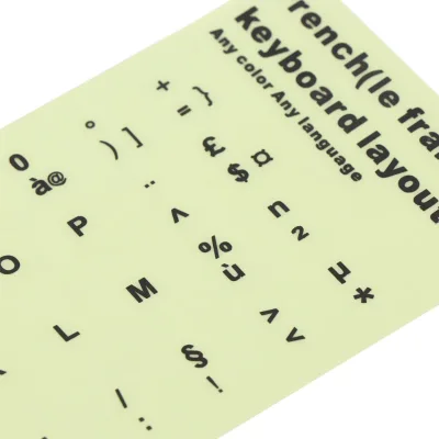 Custom Languages Keyboard Stickers Glowing Keyboard Stickers, Glow in the Dark Keyboard Sticker