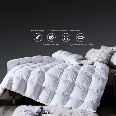 Factory Hot Selling Hotel Imitation Goose Down Comforter Warm Skin comfort Four Duvets Goose Feather and Down Duvet