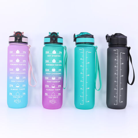 1000ML Popular custom colorful sport water bottle with handle for fitness