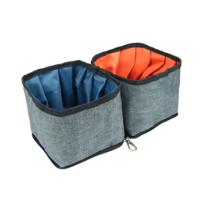 Wholesale Collapsible Wet and Dry Feeding Dog Bowl Portable Pet Folding Bowl