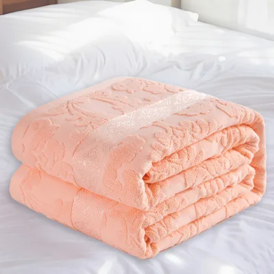 Classic Solid Cotton Blanket for Summer,Ultra Soft and Cozy Blanket Towel Blankets
