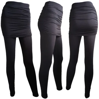 Custom logo Women Leggings Yoga Pants Leggings Stretch Fitness Workout Leggings With Skirts