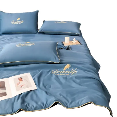 Soft Cotton Duvet Plain Summer Quilt Single Duvets
