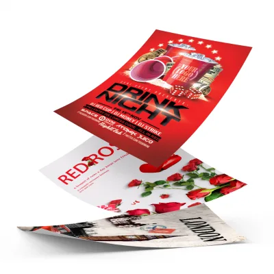Custom Movie Poster Advertising Small Pvc Sticky Transparent Wall Sticker Poster Printing Price Waterproof 24 X 36 18x24