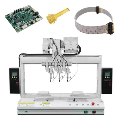 Easy to Operate High-quality Soldering with Precision New Automatic Soldering Machine with Four Axis Three Axis Equipped Motor