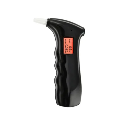 Small and Smart Personal Use Breathalyzer Digital Alcohol Tester with Semiconductor Sensor Mr Black 01 ROHS Certified