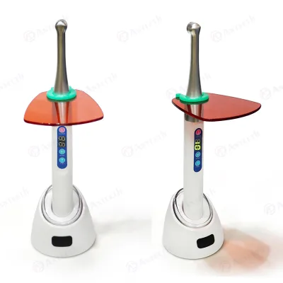 1S Dental Curing Light Cordless Metal LED Head 3 Modes Light Cure Lamp LED Curing Light