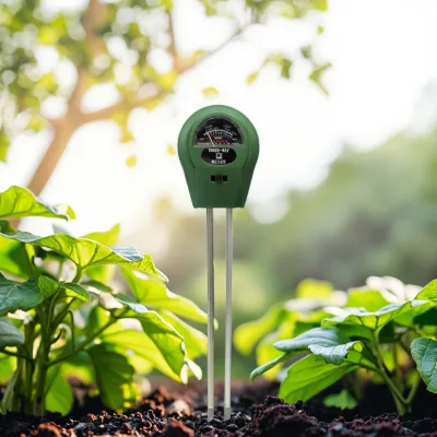 Portable Soil pH Meter Measure PH,Temperature, Light for Garden, Farm, Greenhouse