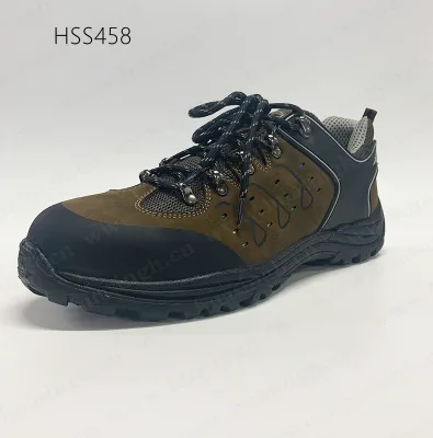 LXG,metal Industry Steel Toe Insert Hiking Boots Crazy Horse Leather Fashion Men Size Brown Outdoor Sfety Shoes for UK HSS458