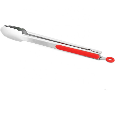 12inch Cooking Tong with LOGO 430 Stainless Steel Kitchen Cooking Tongs for Kitchen Grill BBQ
