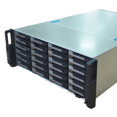 4U 24 Bay Storage Hot-swappable Rack Server Chassis with 12GB Backplanes Cloud Calculation