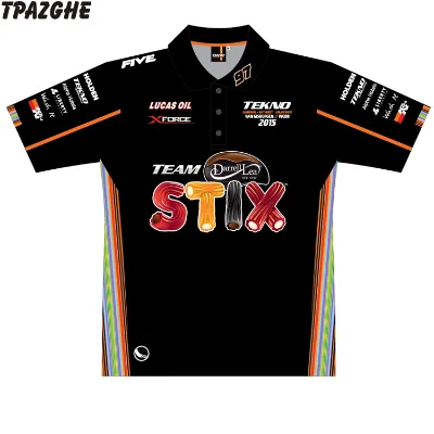 Custom Printed Breathable Plus Size Racing Shirt % Polyester Sportswear Wholesale