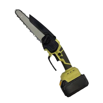 Mini Chainsaw 6-Inch with 2 Battery Cordless Power Chain Saws with Security Lock Handheld Small Chainsaw