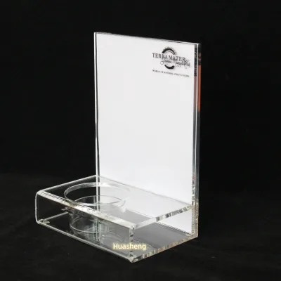 Customized Eco-friendly Acrylic Wine Display Rack Single Wine Bottle Countertop Holder Customized Size and Color Display Stand