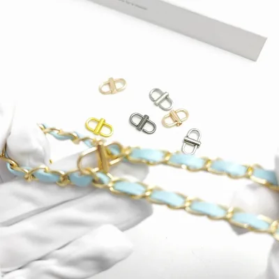 Js Luggage Bag Hardware Accessories Adjustment Buckle Bag Strap Length Shortening Buckle Chain Buckle Metal Bag Chain Connection