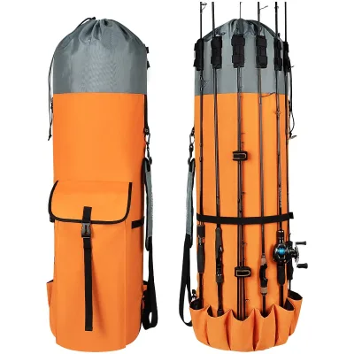 Large Fishing Rod Case Fishing Pole Travel Case Fishing Bag for Rods