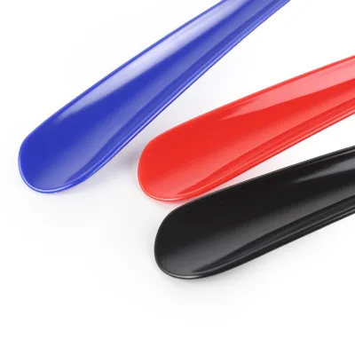 Custom logo Cheap Price 49.5cm Long PS Plastic Shoe Horns Wholesale for the Elderly