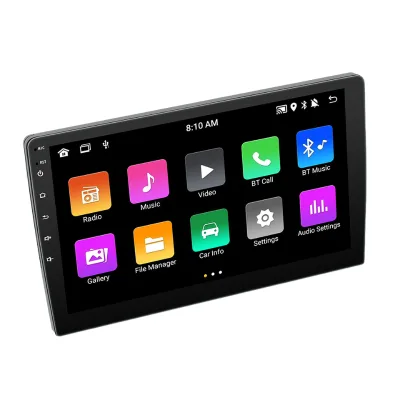Dual 9\" 10\" Inch Android Car Radio 2 Din Aux Supports Wireless CarPlay Android Auto BT WiFI Rear Camera Navigation Youtube