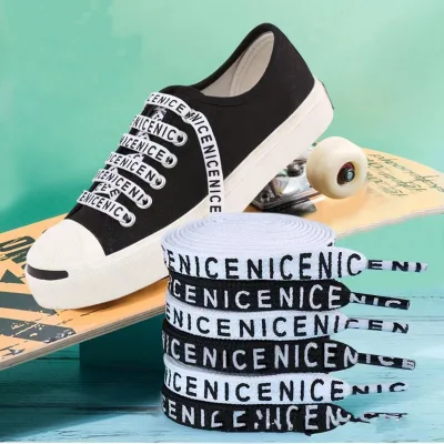 Alphabet Shoelaces,Personalized Fashion Flat Style Shoelaces , Colorful Universal Shoelaces for White Casual Shoes New Shoelaces
