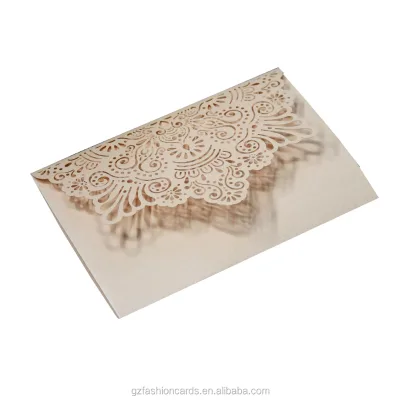 Laser Invitation Card Marriage Invitations Wedding Card Champagne
