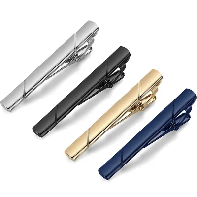 Wholesale Custom Brass Gold Silver Men's Tie Clips