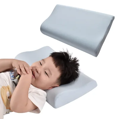 Memory Foam Wave Pillow for Kids Adults & Toddlers-Cervical Spine Protection Anti-Bacteria Cartoon Pattern