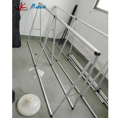 Outdoor 100*200 40*80inch Double Sided Golf Course Advertising Stand Sideline Banner Aluminium Rectangular Mesh Banner a Frame
