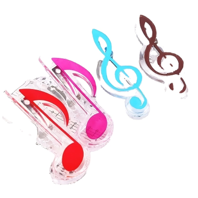 Musical Notation Clips Clef Notes Clips Piano Music Book Paper Sheet Plastic Musical Note Spring Holder Folder