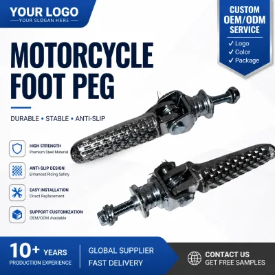 Aluminum Alloy Motorcycle Footrest Assembly Front Left Foot Peg for Motocicleta Deportiva MB Motos SF501 250cc Negro 2026