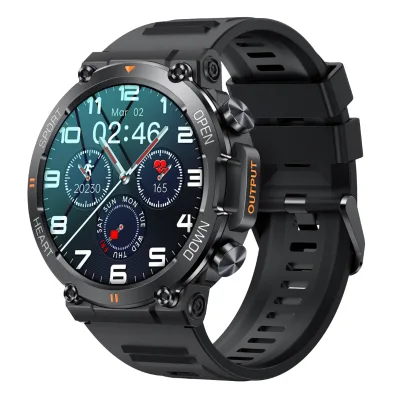K56pro Android TFT Smartwatch BT Call Voice Control 400mAh Battery 10 ATM Waterproof No Camera Sports for Unisex Outdoor Use