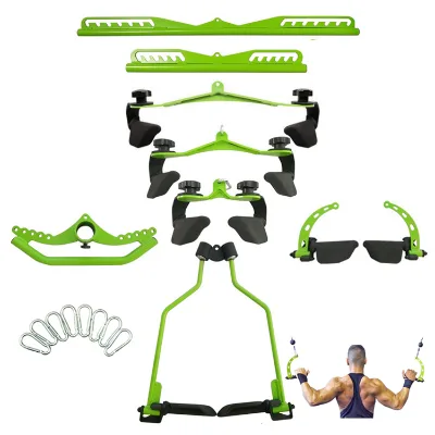 Gym Lat Pull Down Bar Rowing Handle Ergonomic 8PCS Metal Mag Grips Fitness Accessories Mag Grip for Workout