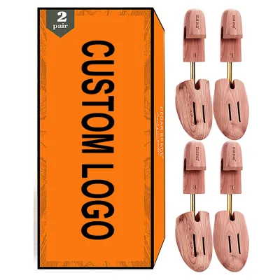 Double Pack Anti-Wrinkle Shape Keeper Stretcher Extender Leather Preservation Deodorizing Moth Proof Cedar Wood Shoe Tree