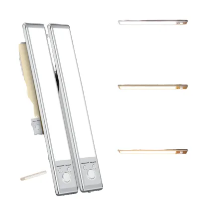 Modern Battery Powered Aluminum Cabinet LED Lights Waterproof Dimmable Touch Control High Brightness Wall-Mounted for Cabinets