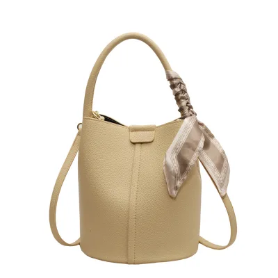 New Fashion High Quality Women Bags Silk Scarf Decoration Women's Bag PU Material Handbags for Women