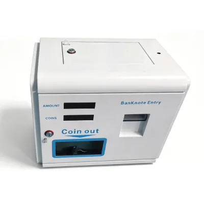 Coin Changer Vending Machine 110/120V Mini Wall Mount Metal & Plastic English for Laundry Tokens